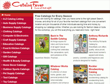 Tablet Screenshot of catalogfever.com